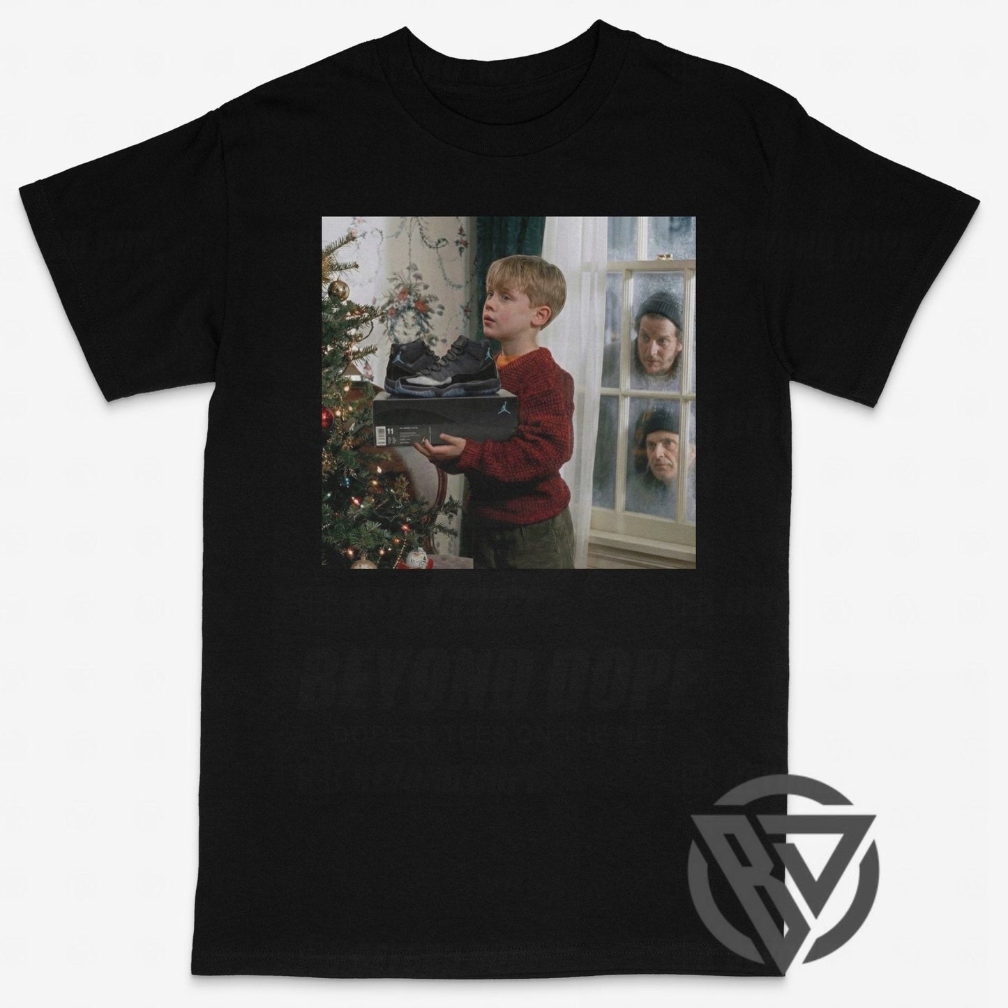 Home Alone Jordan 11 Tee Movie Graphic T-Shirt Gamma Sneaker Match Sneakers