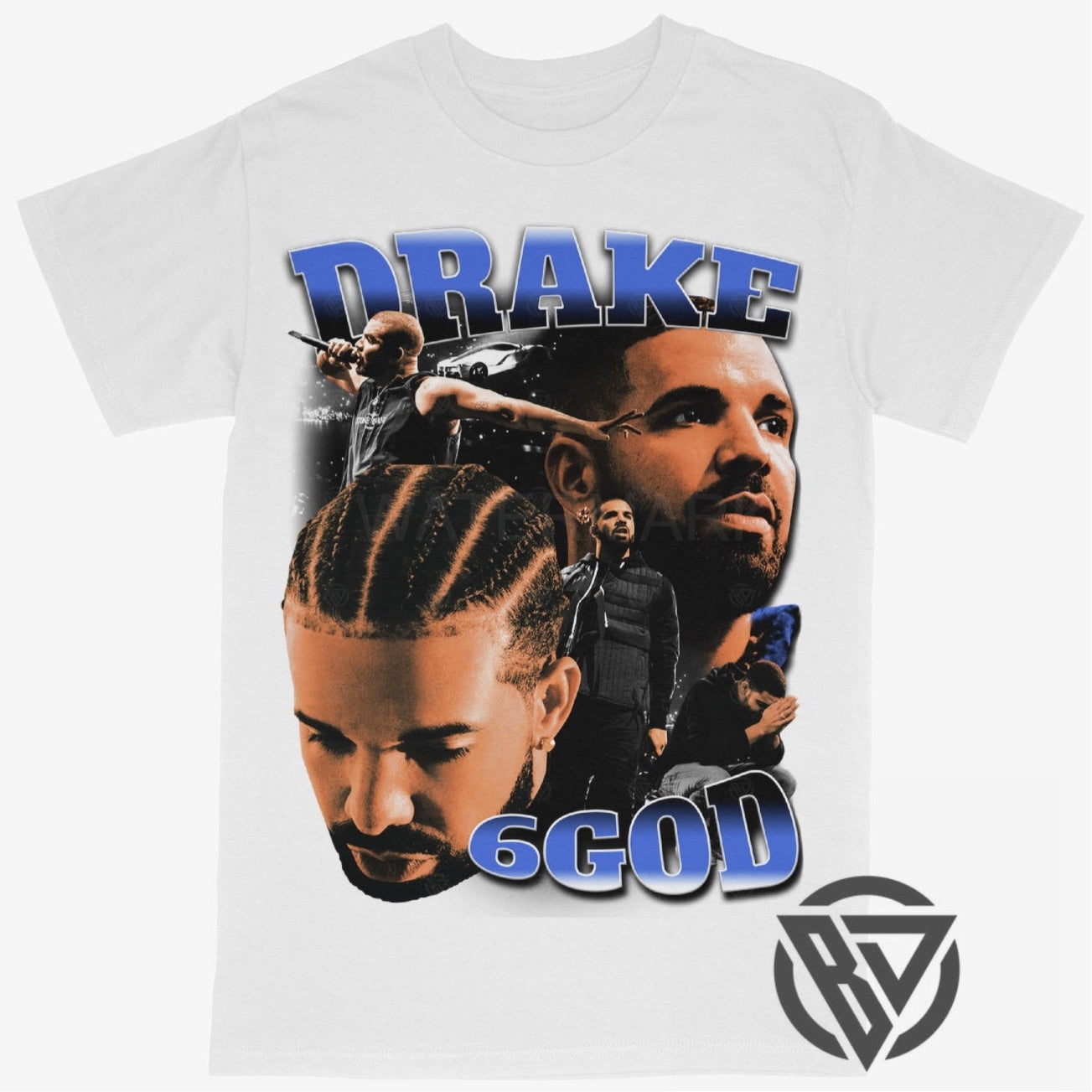 Drake Tee Shirt Rap Hip hop Concert Tour 6 GOD Music Artist Graphic Merch