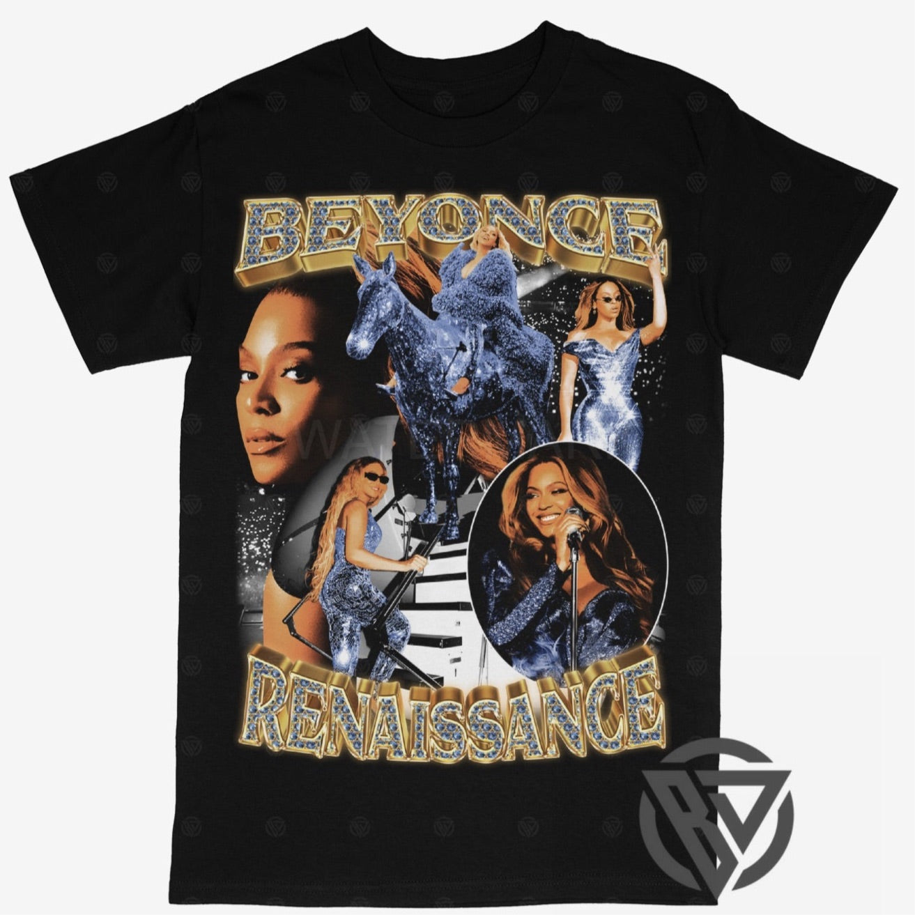 Beyonce Tee Shirt Rap Style Concert Renaissance Tour Music Artist Merch Graphic