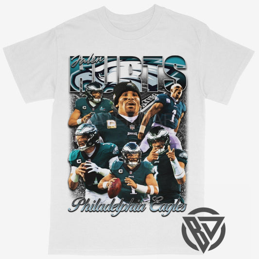 Jalen Hurts Tee Shirt Philadelphia Eagles NFL Football (V2)