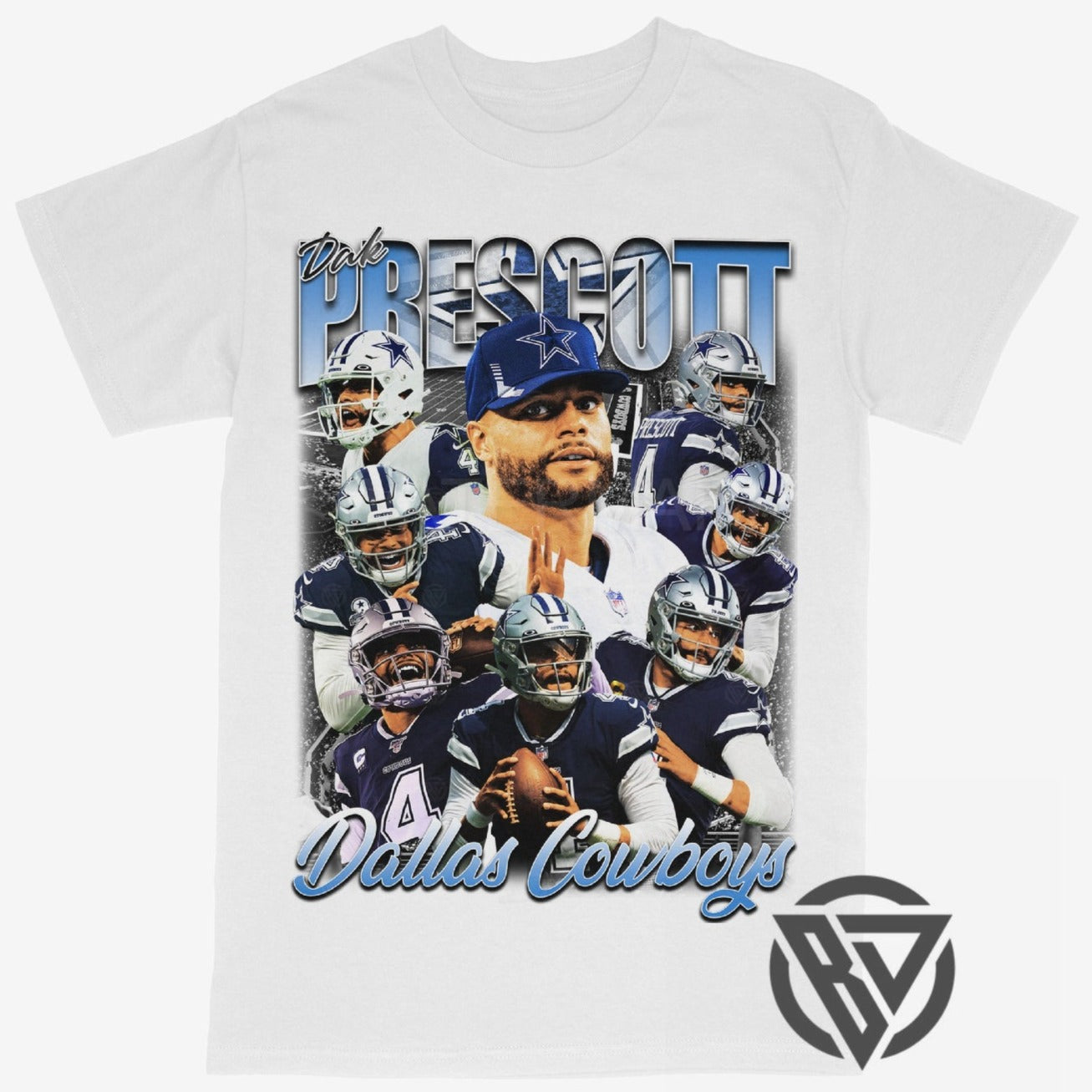 Dak Prescott Tee Shirt Dallas Cowboys NFL Football (V2)