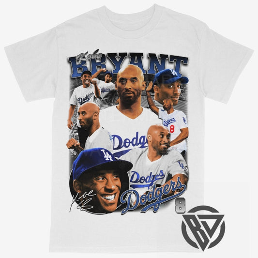 Kobe Dodgers Tee Shirt Lakers Basketball Baseball Merch Graphic