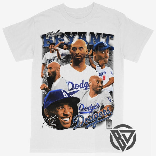 Kobe Dodgers Tee Shirt Lakers Basketball Baseball Merch Graphic Bryant