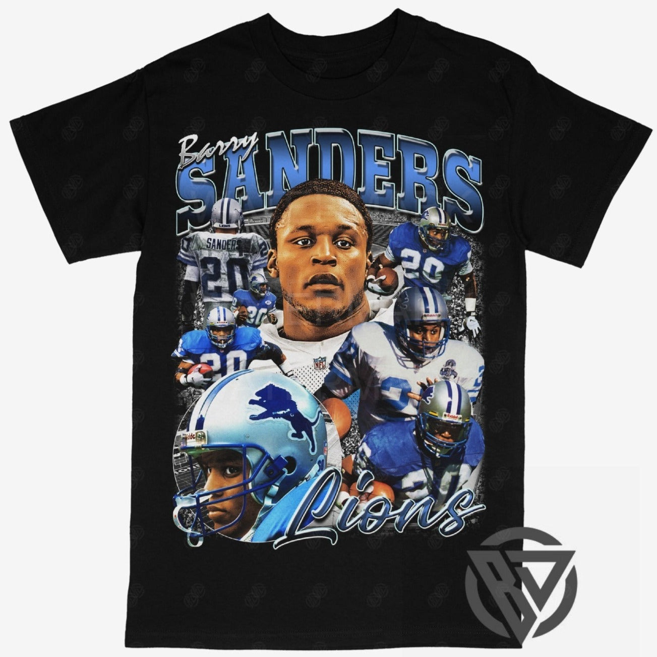 Barry Sanders Tee Shirt Detroit Lions Football