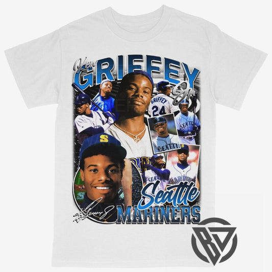 Ken Griffey Jr Tee Shirt Seattle Mariners MLB Baseball (V2)
