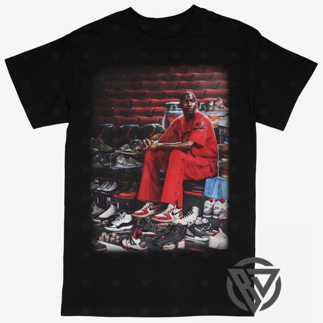 Michael Jordan sneaker shirt basketball graphic design