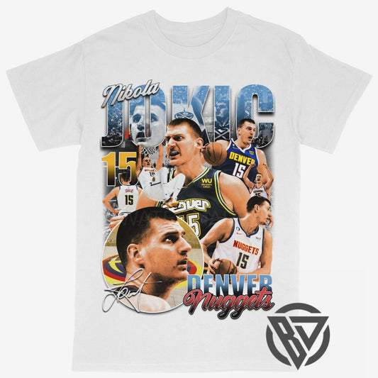 Nikola Jokic Tee Shirt Denver Nuggets NBA Basketball