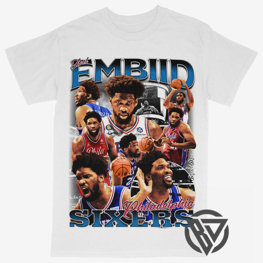 Joel Embiid Tee Shirt AI Philadelphia 76ers Sixers Basketball