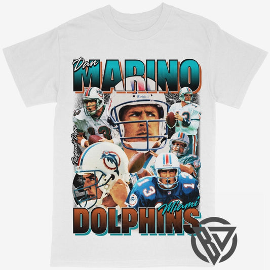 Dan Marino Tee Shirt Miami Dolphins NFL Football