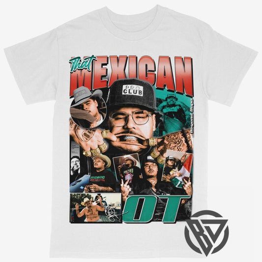 That Mexican OT graphic tee on white heavyweight shirt