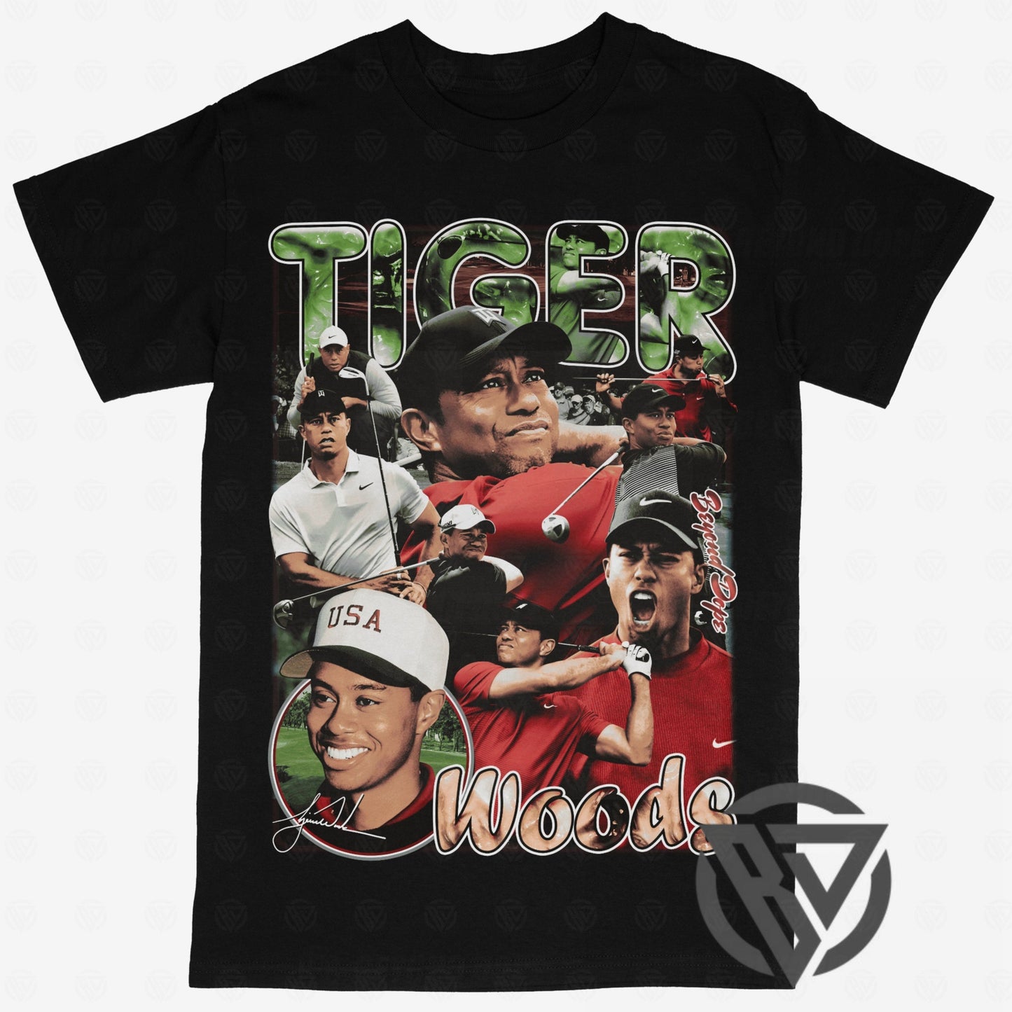 Tiger Woods Tee Shirt T-shirt Golf Masters PGA Tour Merch Graphic Tee
