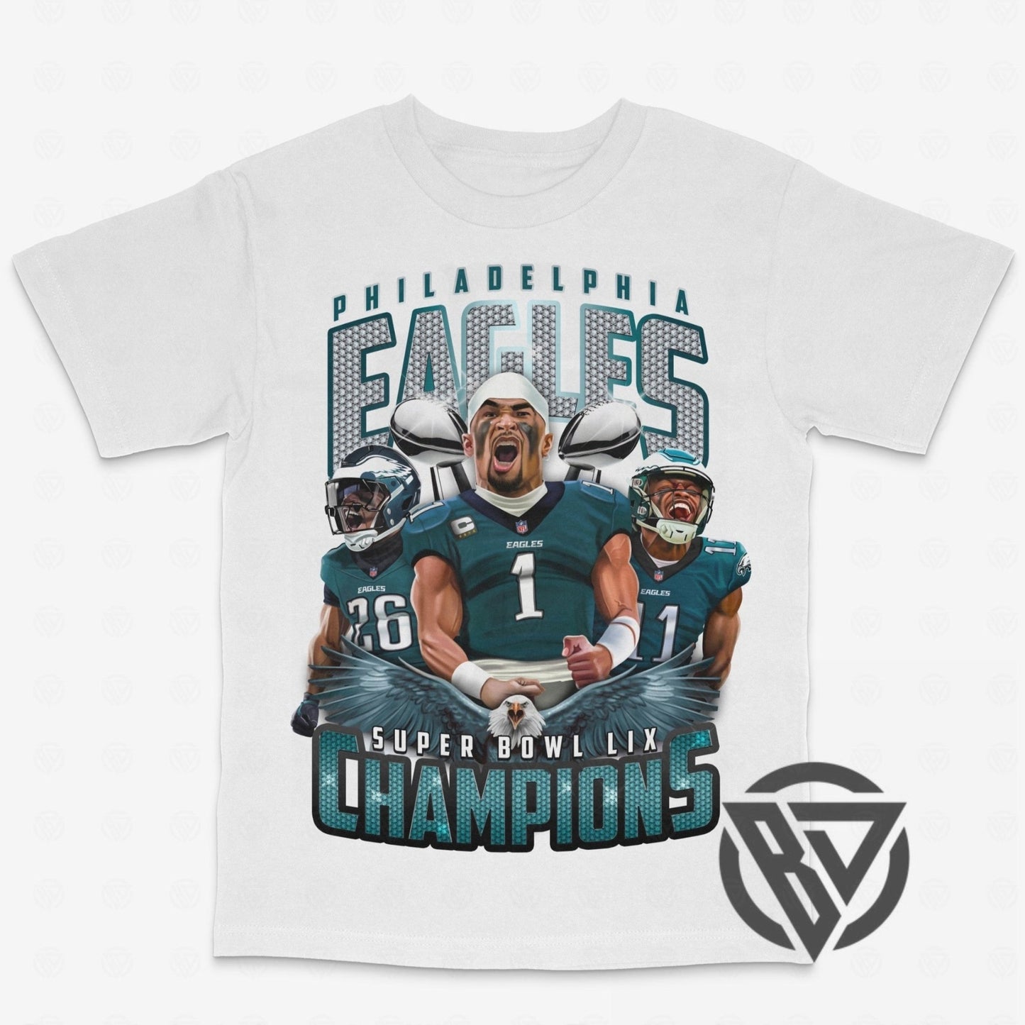 Philadelphia Eagles Championship Tee Shirt NFL Football Superbowl LIX Merch Graphic T-shirt