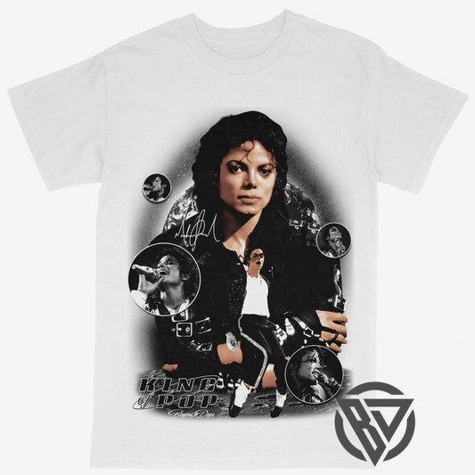 Michael Jackson Tee Shirt King of Pop RIP Rap Style Music Artist (V2)