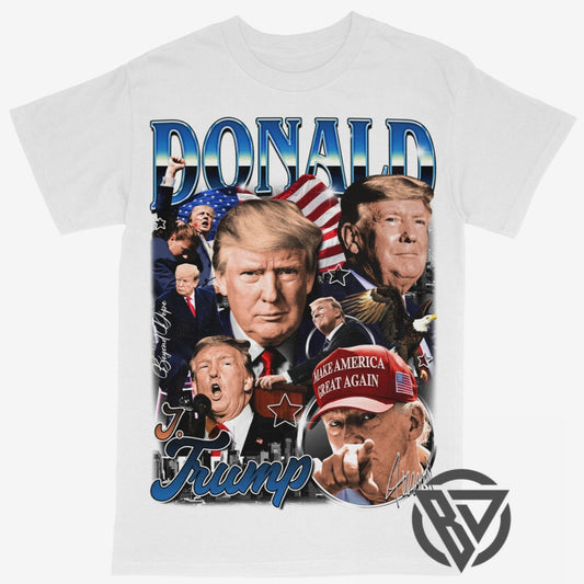 Donald Trump Tee Shirt Make America Great Again 2024 election Presidents Assassination