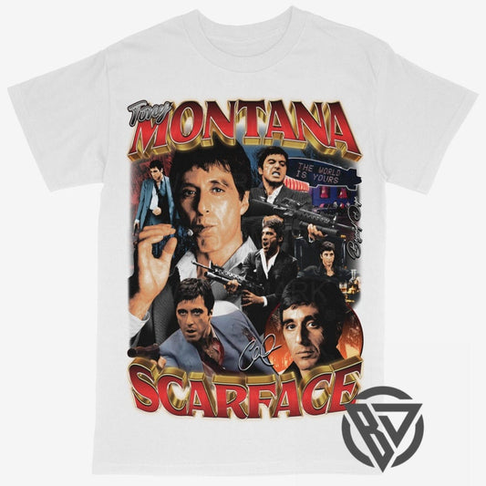 Tony Montana Scarface streetwear tee premium cotton