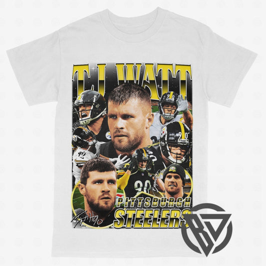 TJ Watt Tee Shirt Pittsburgh Steelers NFL Football Graphic