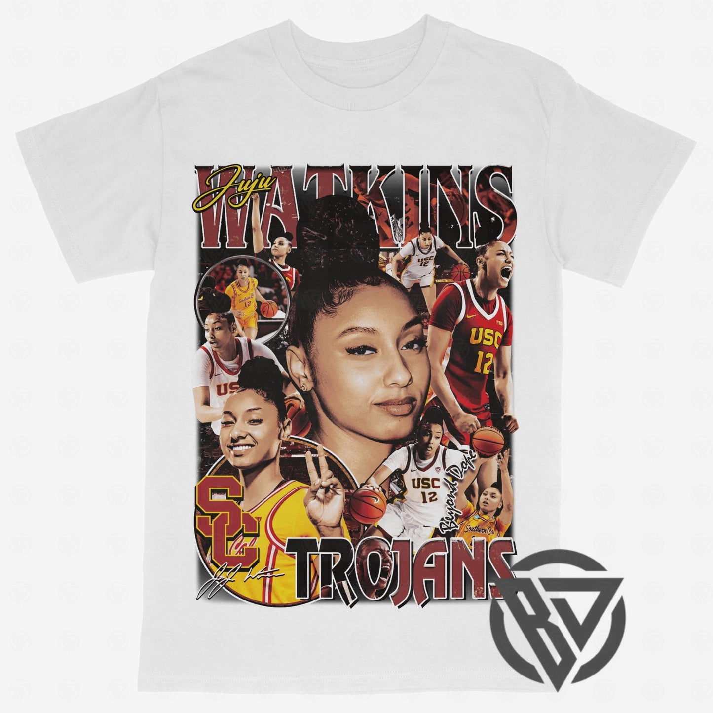 JuJu Watkins Tee Shirt Womens College Basketball NCAA USC Grapic Tee Merch