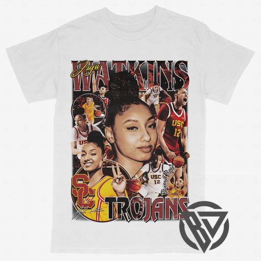 JuJu Watkins Tee Shirt Womens College Basketball NCAA USC Grapic Tee Merch