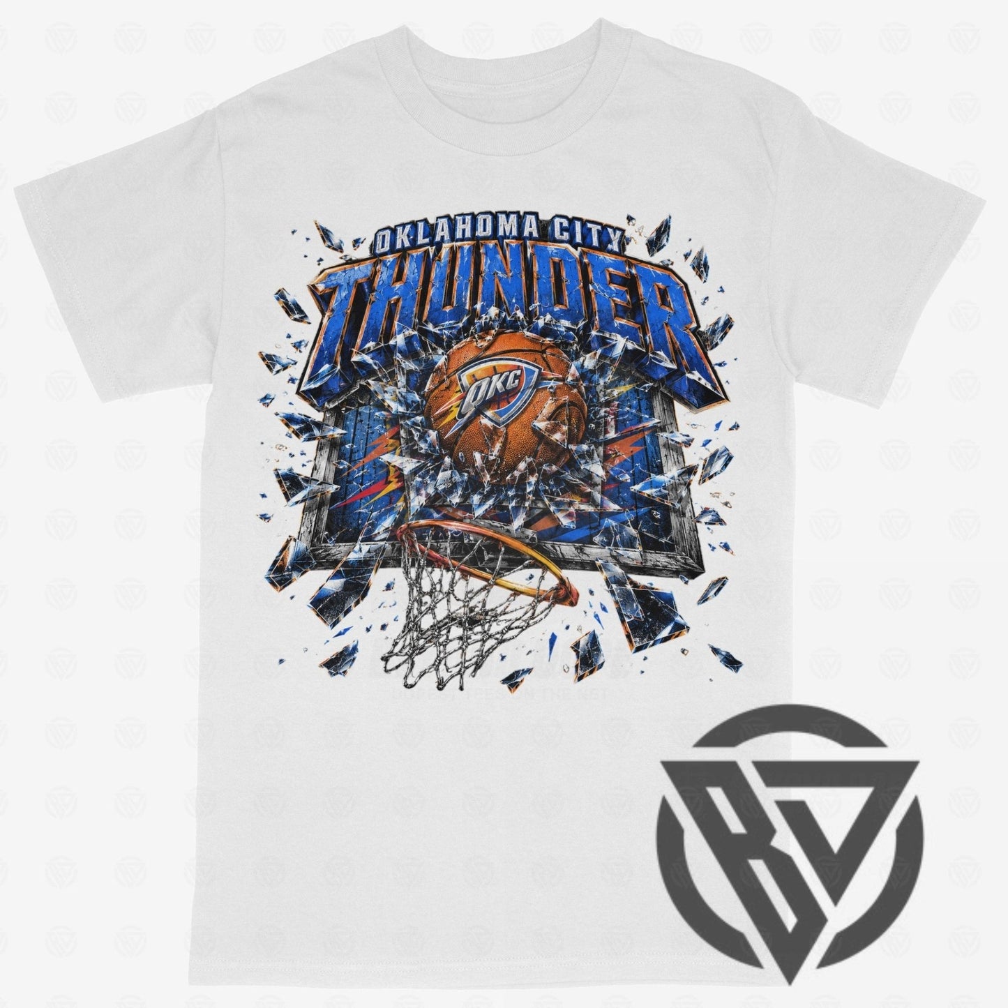 Oklahoma City Thunder vintage basketball graphic shirt Retro 90s