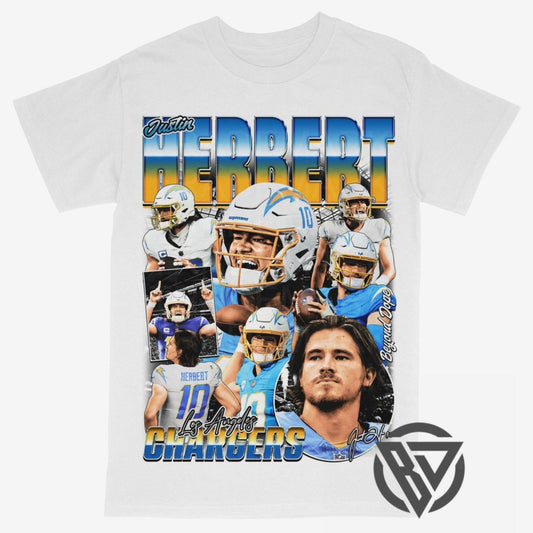 Justin Herbert fan football t-shirt