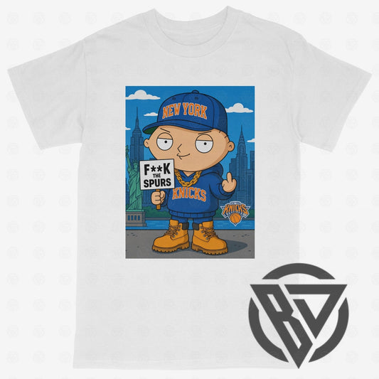 Stewie Griffin Knicks shirt New York Knicks cartoon tee
