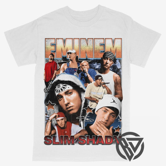 Eminem Concert Tour Merch Rap Style Graphic Tee Shirt