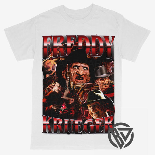 Freddy Krueger Tee Shirt Nightmare on Elm Street Scary Movie Halloween