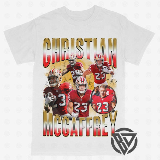 Christian McCaffrey Tee Shirt San Francisco 49ers NFL Football CMC