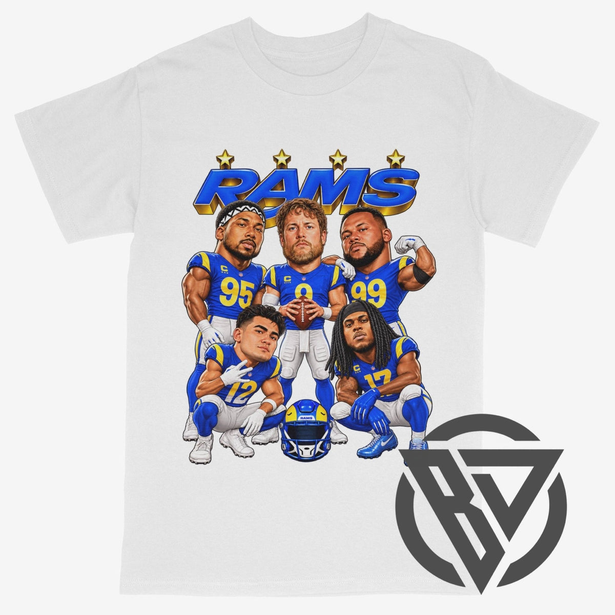 Los Angeles Rams Caricature T-Shirt | Vintage NFL Graphic Tee