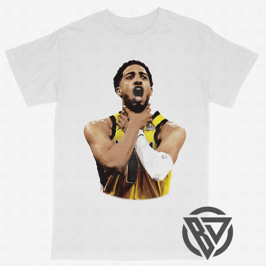 Tyrese Haliburton Tee Indiana Pacers Basketball Choking Graphic Design Meme Bootleg Big Face