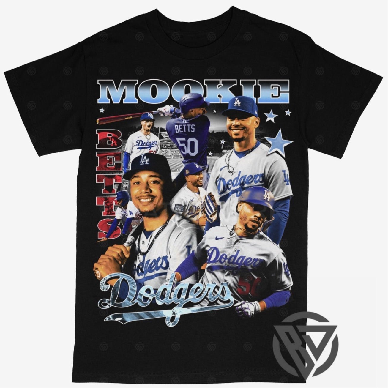 Mookie Betts Tee Shirt Los Angeles LA Dodgers MLB Baseball (V3)