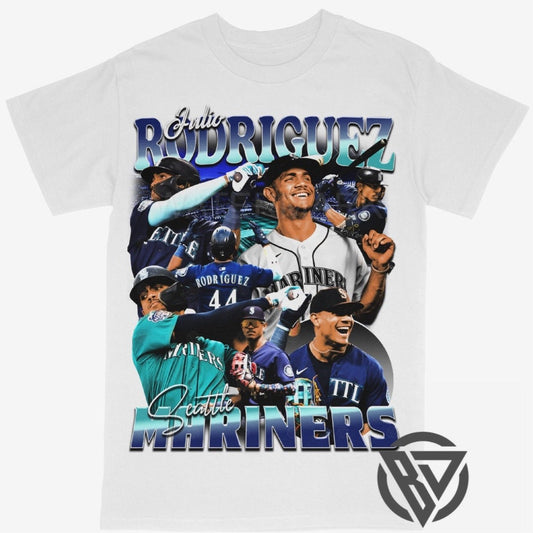 Julio Rodriguez graphic t-shirt baseball design Seattle Mariners Tee