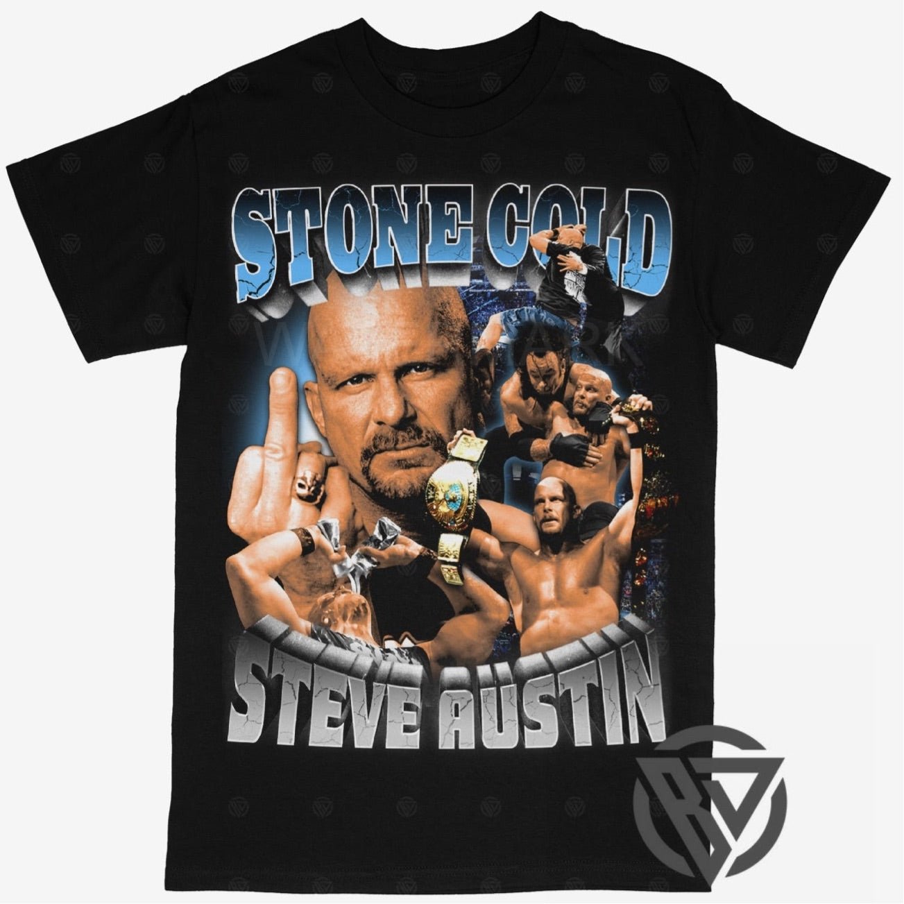 Stone Cold Tee Shirt Steve Austin WWF Wrestling (V3)