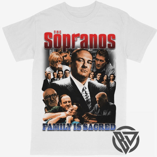 The Sopranos graphic t-shirt mafia TV design Gangster Mafia Tee