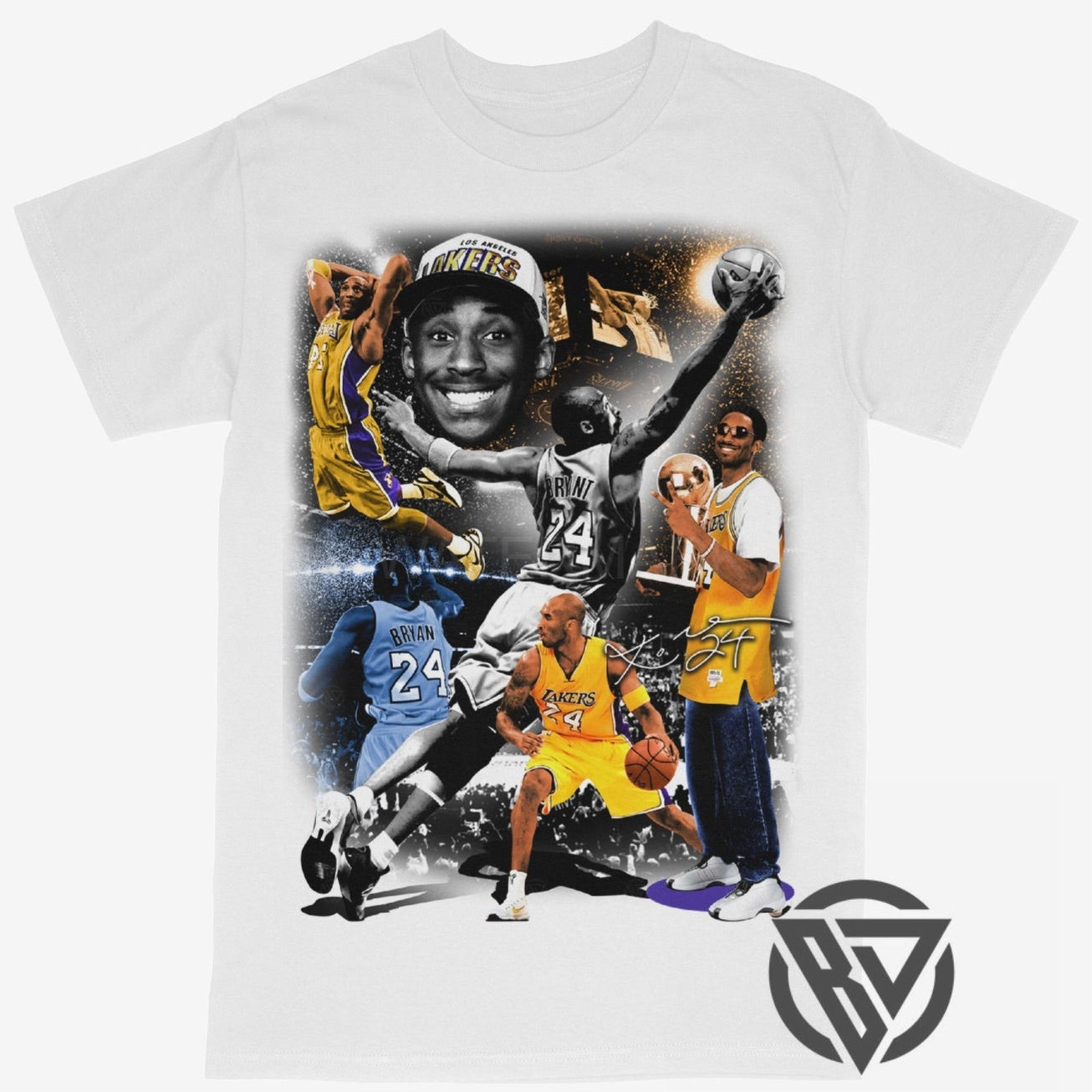 Kobe Black Mamba Tee Shirt Los Angeles Lakers Basketball Tribute Legacy RIP
