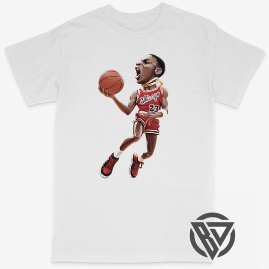 Michael Jordan Tee Shirt Chicago Bulls NBA Basketball Mike Michael MJ 85 1 Bred Bobby Fresh