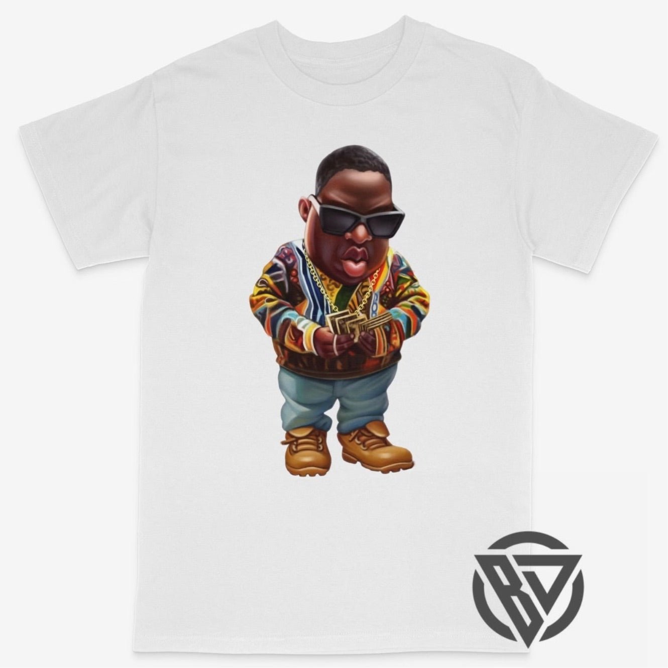 Biggie The Notorious BIG Tee Shirt East Coast Hip Hop Rap Style Biggie Music Artist RIP Cartoon Money