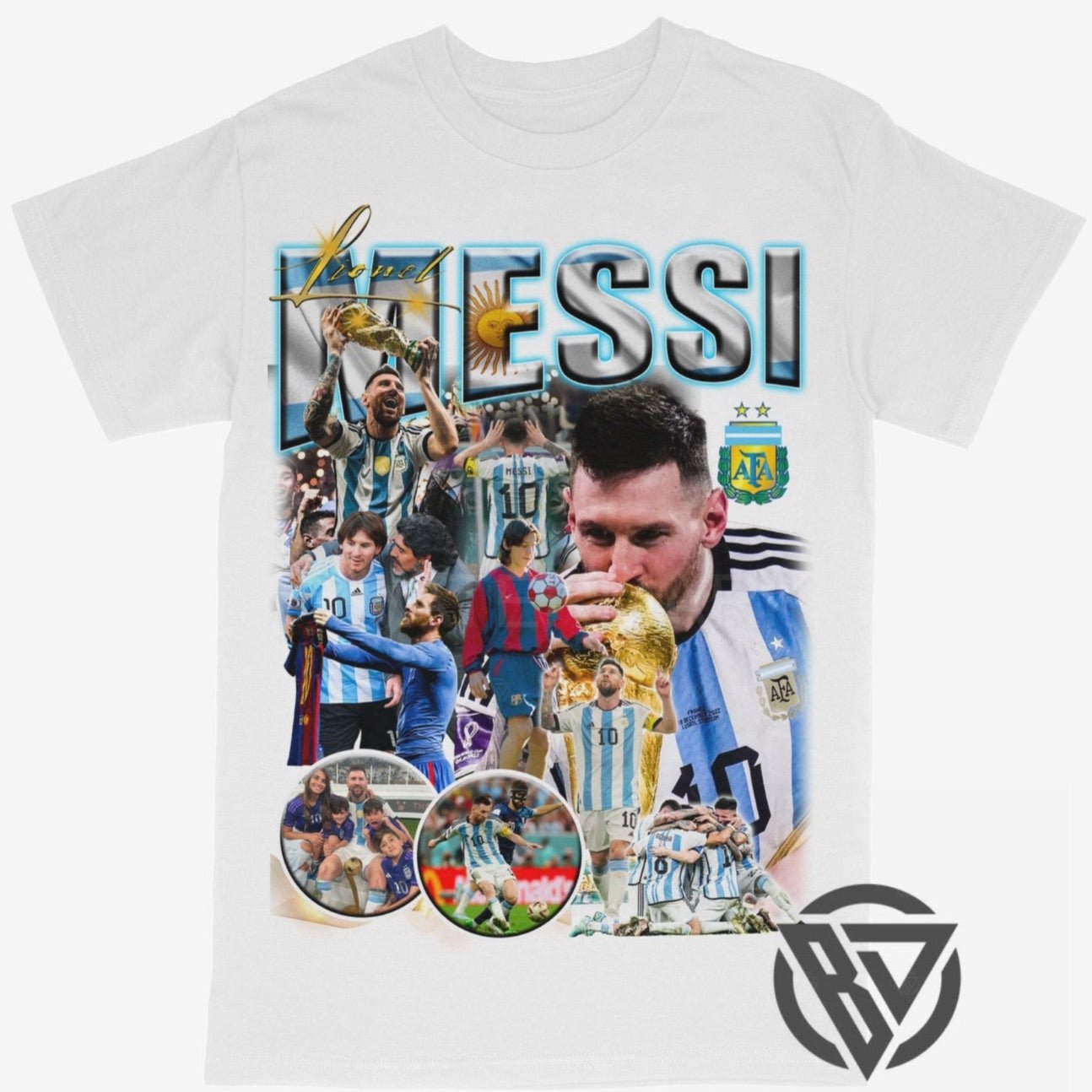 Lionel Messi Tee Shirt Argentina World Cup Soccer