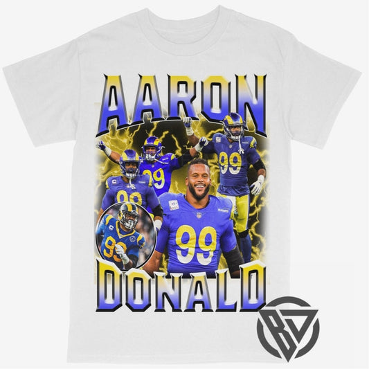 Aaron Donald Los Angeles Rams Football Rap Style graphic Tee Shirt