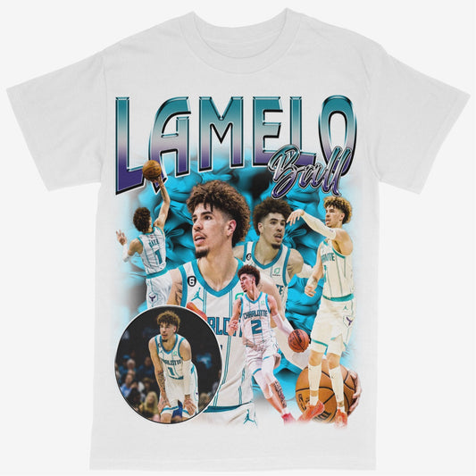 Lamelo Ball Tee Shirt Charlotte Hornets NBA Basketball (V2)
