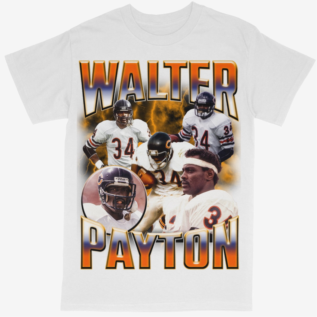 Walter Payton Tee Shirt Chicago Bears NFL Football