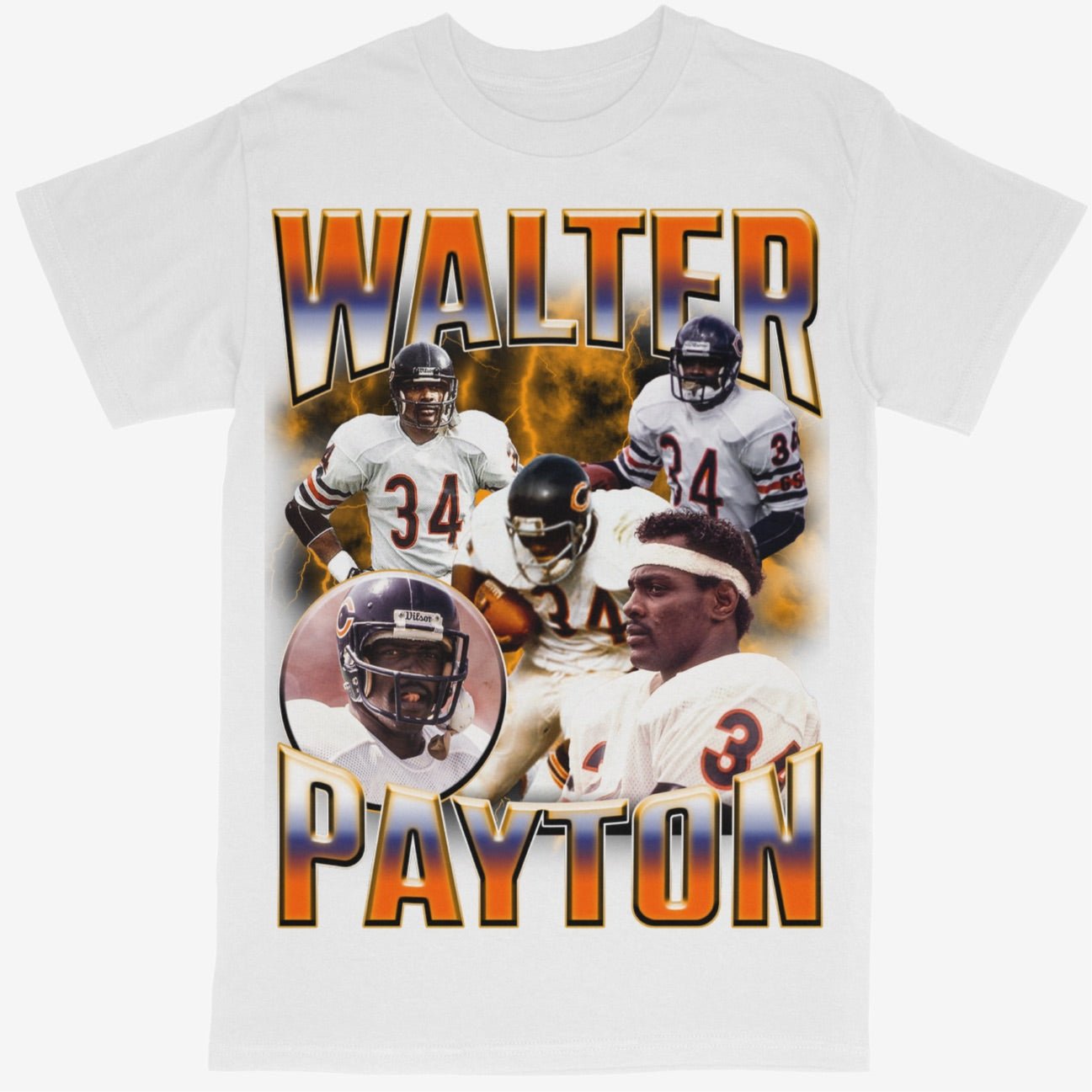 Walter Payton Tee Shirt Chicago Bears NFL Football
