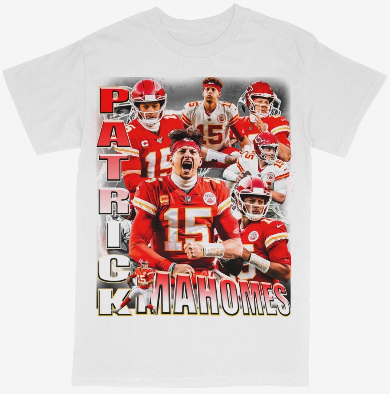 Patrick Mahomes Tee Shirt Kansas City Chiefs NFL Football bootleg