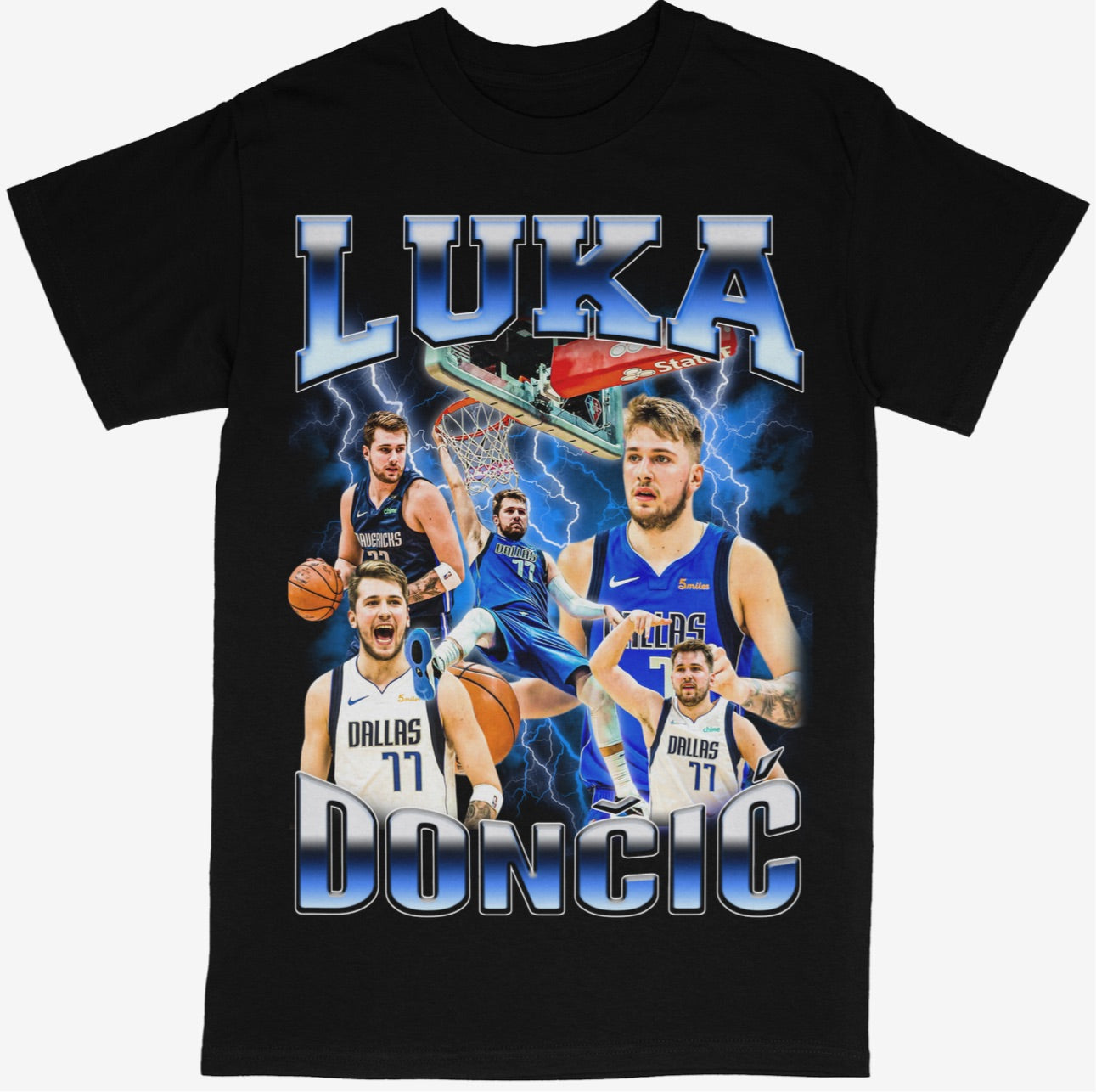 Luka Doncic Tee Shirt Dallas Mavericks NBA Basketball