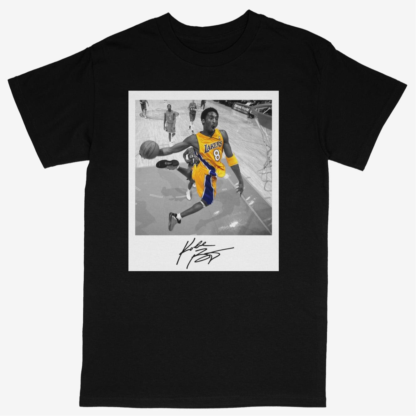 Kobe Tee Shirt Polaroid Dunk Graphic Lakers Basketball Merch Bobby Fresh