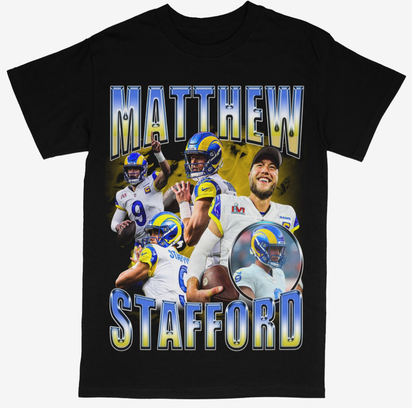 Matthew Stafford Tee Shirt Los Angeles Rams NFL Football