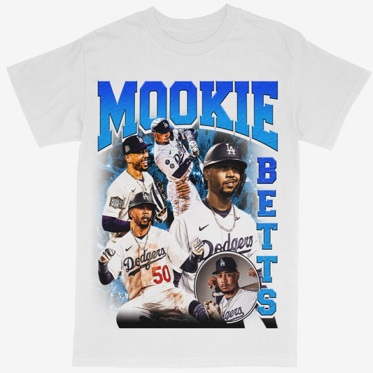 Mookie Betts Tee Shirt Los Angeles LA Dodgers MLB Basebal