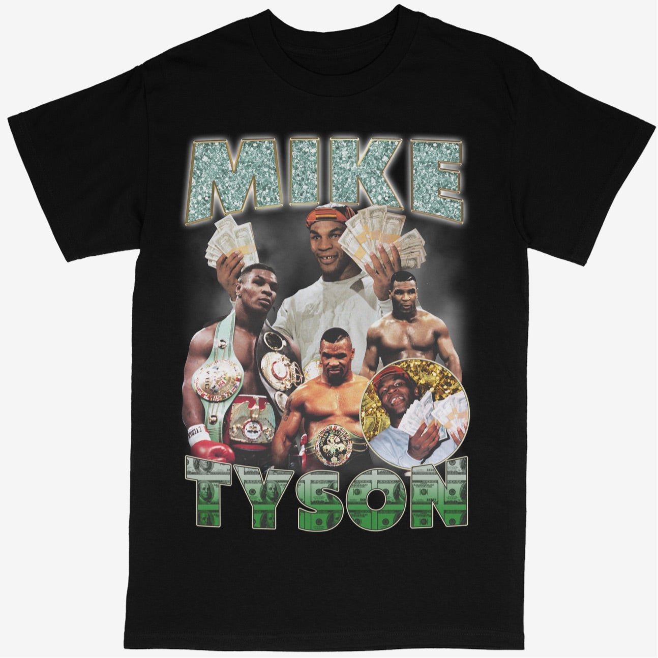 Mike Tyson Bling Graphic T-Shirt Bootleg Rap Tee