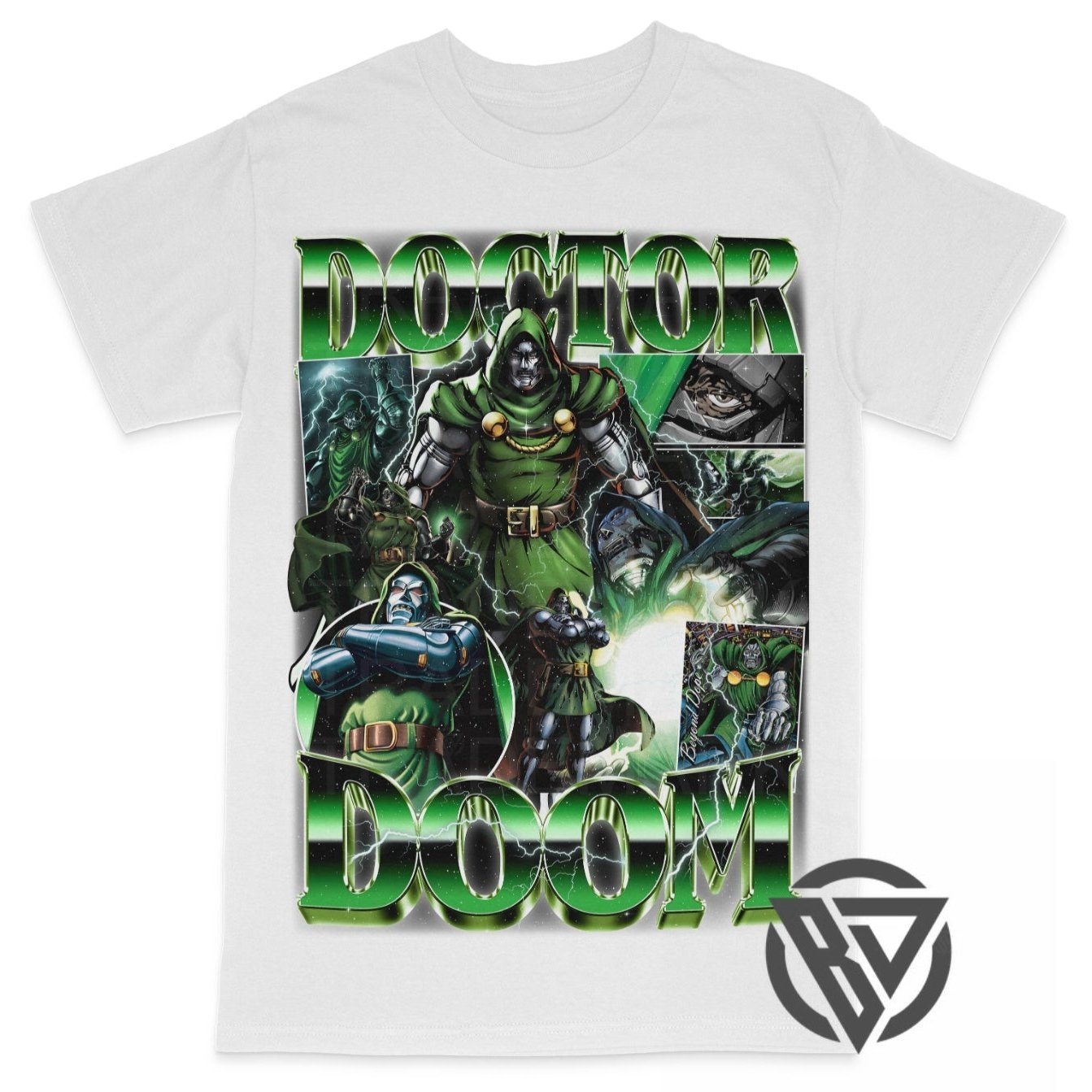 Marvel Doctor Doom t-shirt with bold vintage comic book design