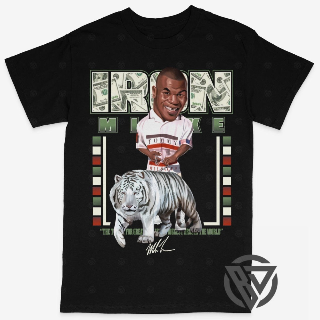 Mike Tyson Tee Shirt Boxing Money Tommy Tiger (BF)